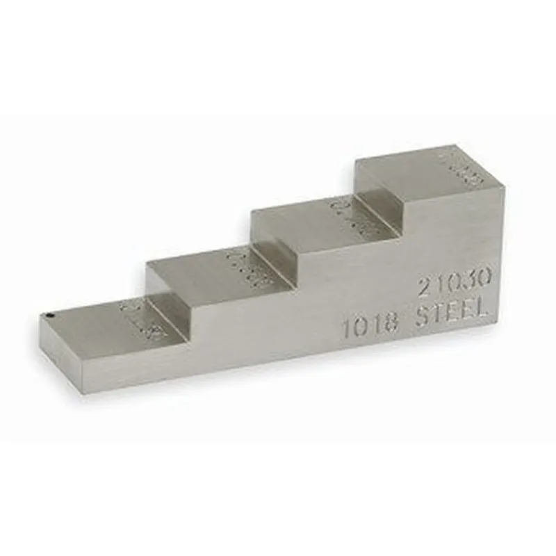 Waygate Krautkramer B-320 [118-540-320] 4-Step Calibration Block Inch 1018 Steel