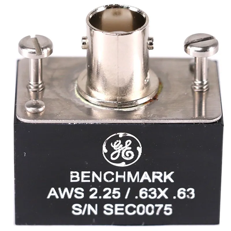 Waygate Technologies Krautkramer AWS [113-892-601] Style Standard Angle Beam Transducer, Benchmark, 2.25 MHz, 0.63 x 0.63 in  (16 x 16 mm)