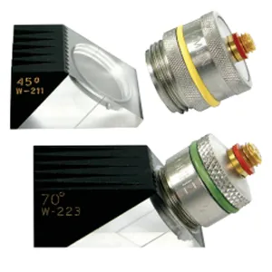 Waygate Technologies Krautkramer MSW-QC [113-222-591] Style Miniature Angle Beam Transducers, Benchmark Series, 2.25 MHz, 0.25 Inch (6 mm) Dia.