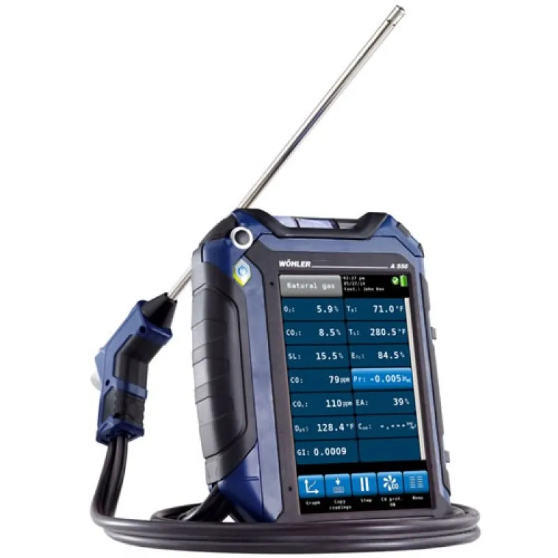 Wohler A550 SO2 KIT [7765] Flue Gas Analyzer with NO/NO2/SO2, TD 100 Thermal Fast Printer