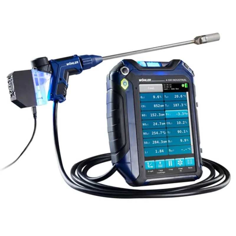 Wohler A 550 [5996]  Industrial Flue Gas Emissions Analyzer, O2, NO, COH, NO2, SO2