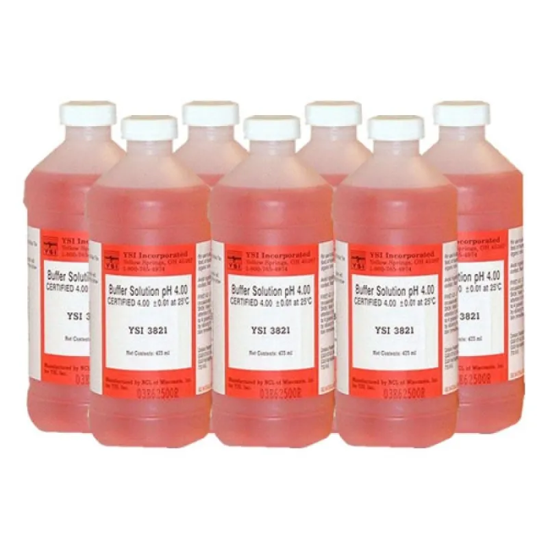 YSI 3821 [003821] pH 4 calibration buffer, 6 pints