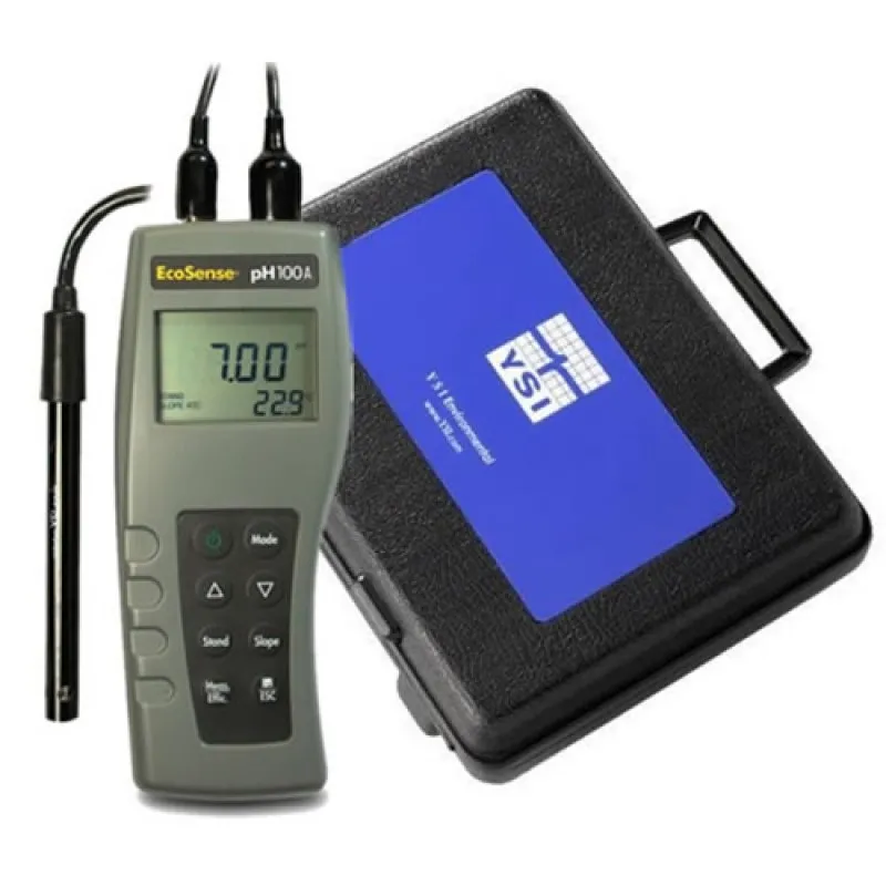 YSI EcoSense pH100A [606067] pH Meter w/Probe, 1m Cable and Carrying Case