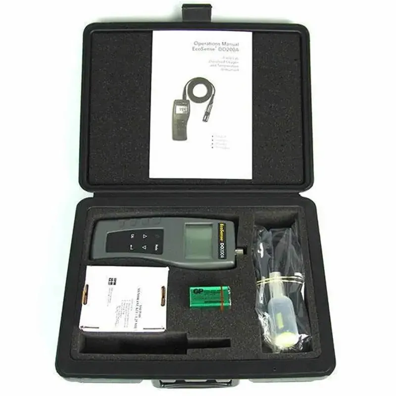 YSI EcoSense DO200ACC-01 [606071] Dissolved Oxygen / Temperature Meter with Probe, 1m Cable, & Carrying Case