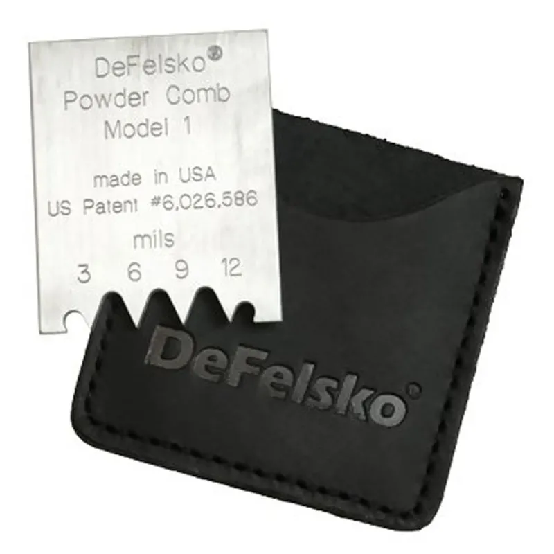 DeFelsko Powder Comb PC1 Mils Teeth Height: 3, 6, 9, 12