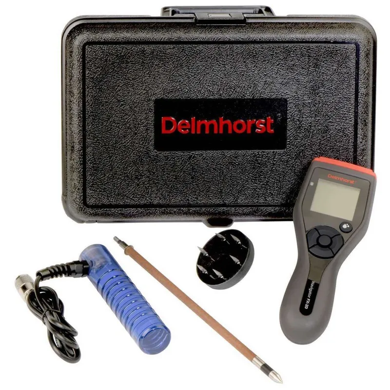 Delmhorst FX-20 [FX-20/P02] Digital Moisture Meter For Hay With 324CAS-0112 Case, H-4 Handle, 830-3 18" Prod, 831 Short Pin Prod