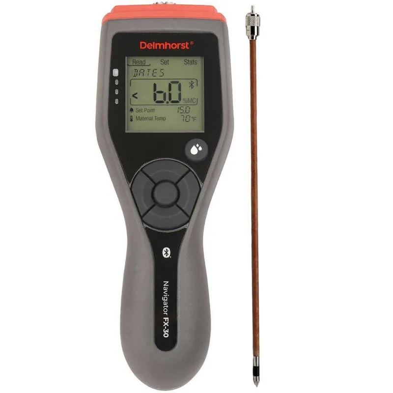 Delmhorst FX-30 [FX-30/1235/18] Digital Moisture Meter For Hay / Hemp / Hops / Tobacco With 1235 18" Prod