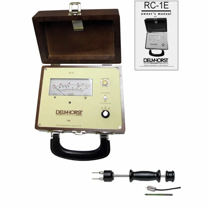 Delmhorst RC-1E [RC-1E/SP/PKG] Moisture Meter with Southern Pine Correction, 26-ES, 496, and Case