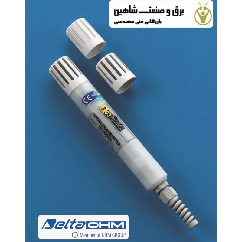 Delta Ohm HD9008TRR Humidity & Temperature Transmitter, 4…20mA, 0…100%RH and -40…+80°C Ranges