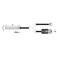 Delta Ohm TP35.1 Temperature Probes with Pt1000 Sensor,  -50…+105 °C