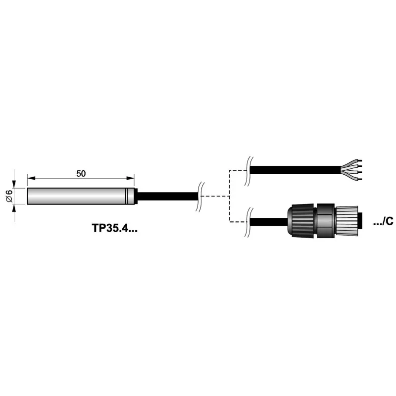 Delta Ohm TP35.4 Stainless Steel temperature Probes with Pt100 Sensor, -50…+105 °C