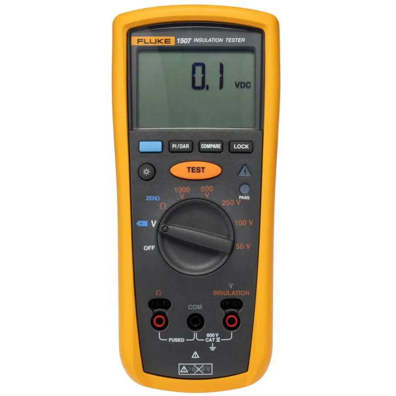 Fluke 1507 [FLUKE-1507] Megohmmeter/Insulation Resistance Tester, 600VAC/DC, 1000V/10 GΩ Insulation Test Voltage