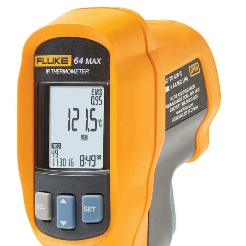 Fluke 64 MAX [FLUKE-64 MAX] Infrared Thermometer -22 °F to 1112 °F (-30 °C to 600 °C)