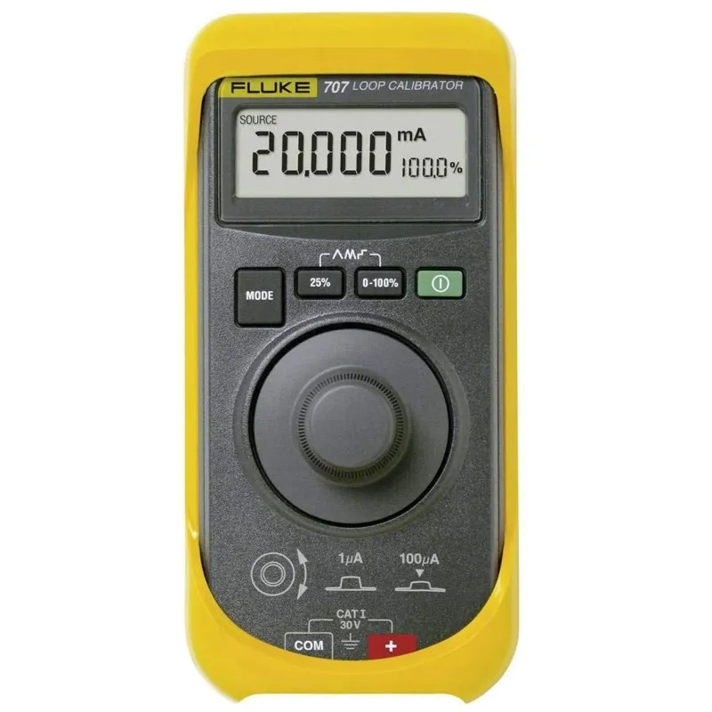 Fluke 707 [FLUKE-707]  mA Loop Calibrator, 0V to 28V; 0mA to 24mA; 0.015% Accuracy