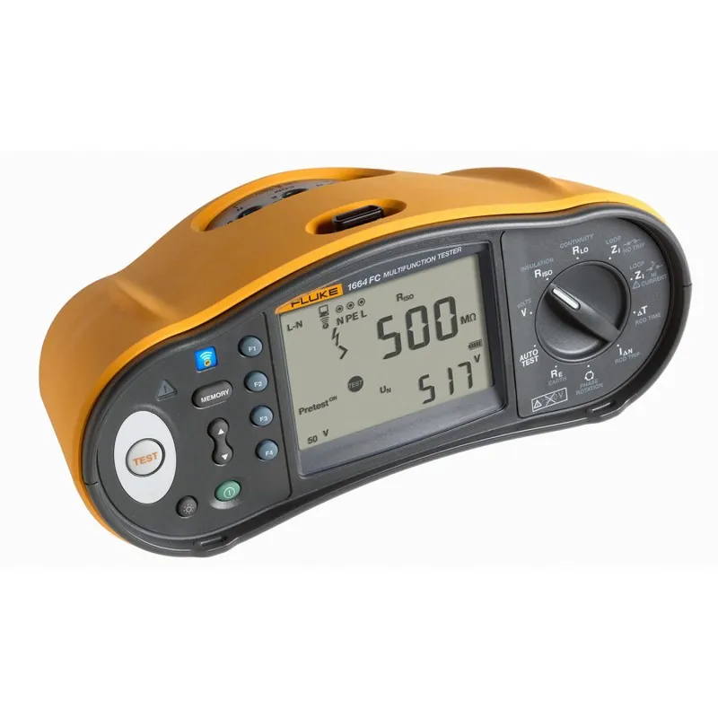 Fluke 1664 FC [FLK-1664FC SCH] Multifunction Installation Tester with Fluke Connect Compatibility and EU/Schuko Power Cord