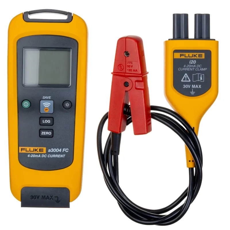 Fluke A3004 FC [FLK-A3004FC] Wireless 4-20 mA DC Clamp Meter
