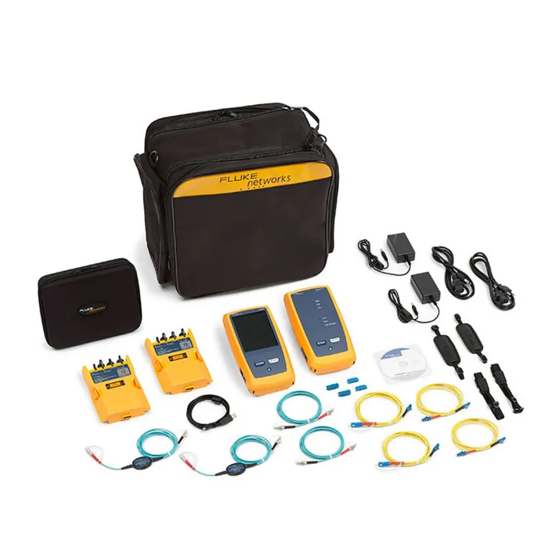 Fluke Networks CFP2 [CFP2-100-Q/GLD] CertiFiber Pro Quad OLTS Kit with Wi-Fi Adapter,1-Year Gold Support