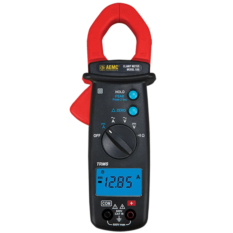 AEMC 505 [2139.82]  400AAC/DC, 600VAC/DC TRMS Clamp On Meter, Ohms, Continuity
