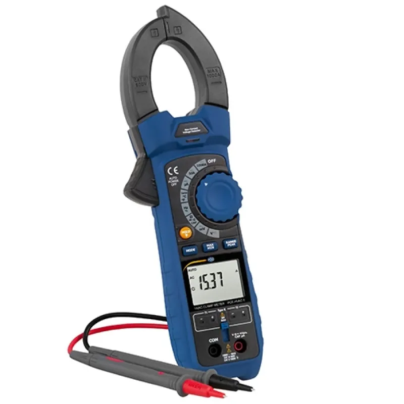 PCE Instruments PCEHVAC6 [PCE-HVAC 6] 1000A AC/DC Clamp Meter w/ Non-Contact Voltage Detection