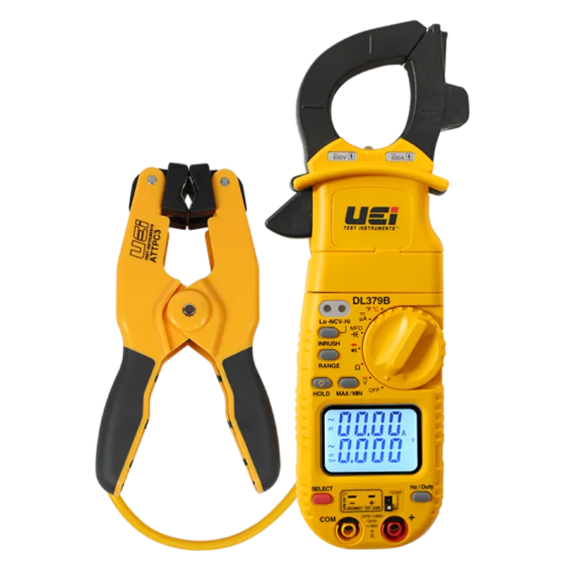 UEi DL-379B-COMBO [DL379BCOMBO] 400A AC HVAC Clamp Meter w/  K-Type Pipe Clamp Adapter