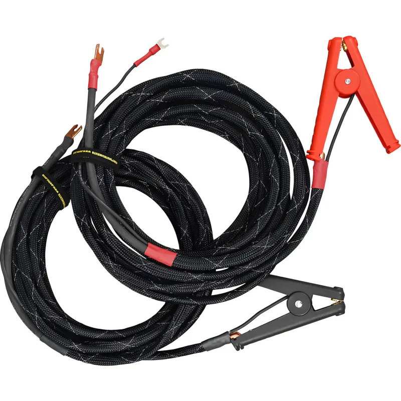 AEMC 2129.72 Kabel Uji Pengganti, Kabel Kelvin sepanjang 25 kaki dengan Klem Hippo untuk Model 6292, Set berisi 2 buah