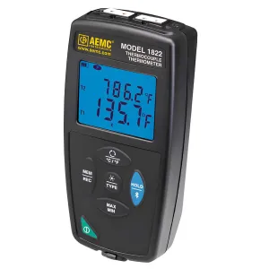 AEMC 1822 [2121.75] Perekam Data Termometer Termokopel, Saluran Ganda