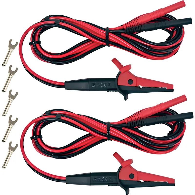 AEMC 2118.79 Kabel Uji Klip Kelvin, 10 kaki, 10 A