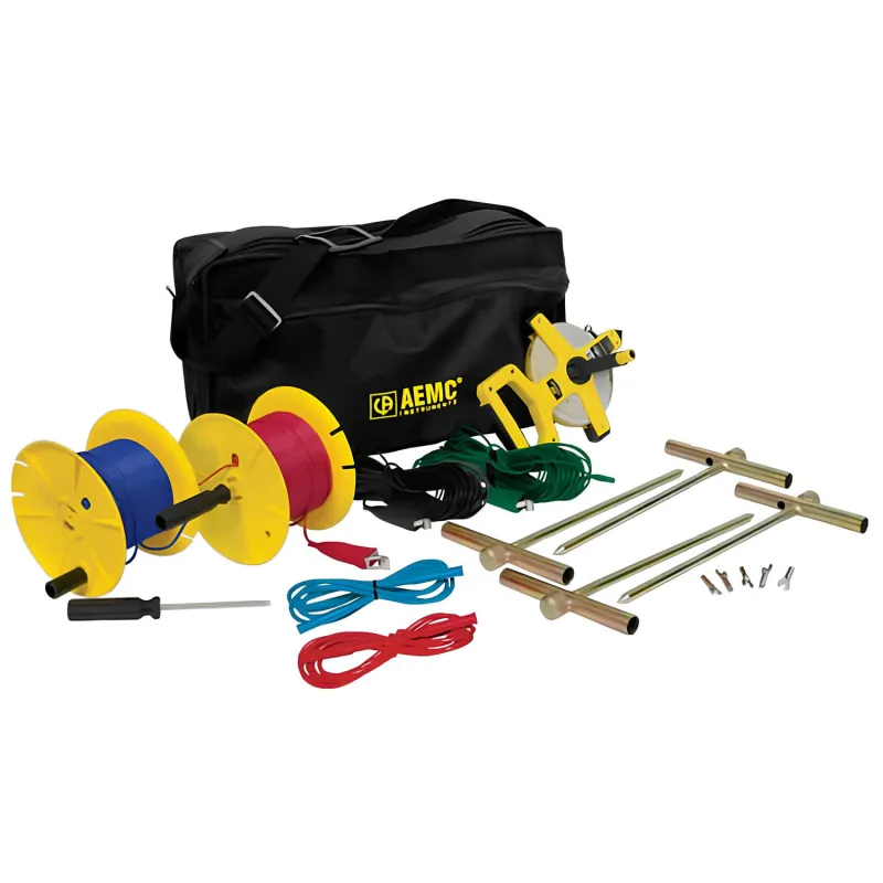 AEMC 2135.36 Kit Pengujian untuk Alat Uji Resistansi Tanah, 4 titik, 300 kaki