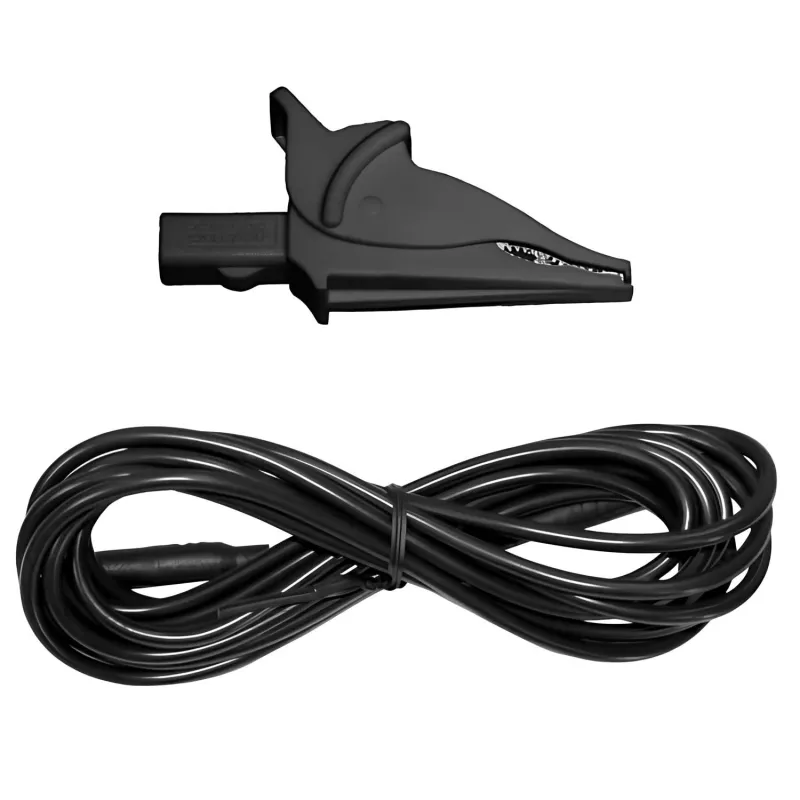 AEMC 2140.44 Kabel Uji Panjang 10 kaki (3 m) Warna Hitam dengan Klip Buaya Hitam