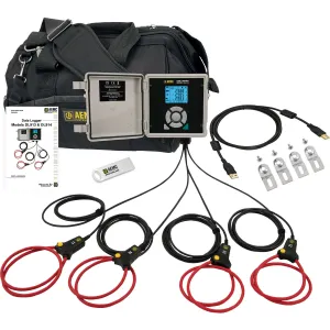 AEMC DL914 [2153.62] Perekam Data AC 4 Saluran Tahan Air True-RMS dengan Kapasitas 300/3000 A, TRMS, Wi-Fi, dan Perangkat Lunak DataView
