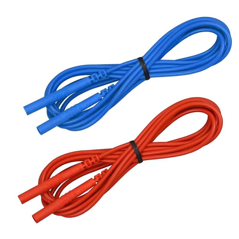 AEMC 5000.34 Kabel Uji, 5 kaki, Berwarna-warni, untuk Gulungan Penguji Arus Tanah, Set berisi 2 buah