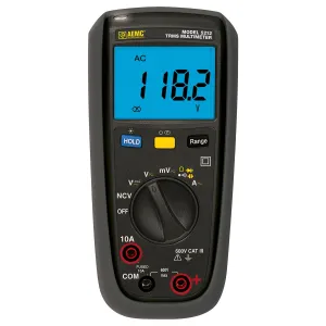 AEMC 5212 [2154.07] Multimeter Digital True-RMS, 4000-cts, NCV, V, A, AC/DC, Ohm, Auto Hold