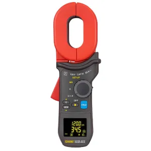 AEMC 6418 [2141.03] Alat Uji Resistansi Tanah Tipe Clamp-On dengan Alarm, Memori, dan Rahang Berbentuk Oval