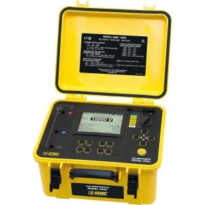 AEMC 6550 [2130.31] Megohmmeter (Grafis, Grafik Batang Analog, Lampu Latar, Alarm, Pengatur Waktu)