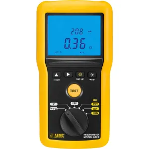 AEMC 6522 [2155.51] Megohmmeter Genggam Digital/Analog dengan Fungsi Pengujian Kontinuitas, Tegangan Uji Maksimum 1000 V
