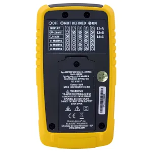 AEMC 6611 [2121.90] Pengukur Fase dan Arah Putaran Motor untuk Sistem 3-Fase, Bertenaga Baterai, 2 hingga 400 Hz