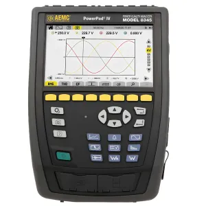 AEMC PowerPad IV Model 8345 Power Quality Analyzers