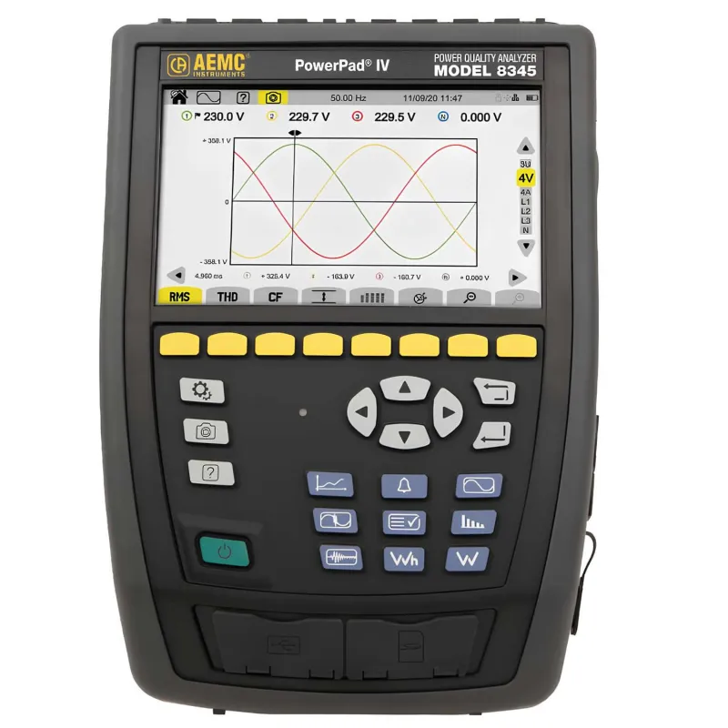 AEMC PowerPad IV Model 8345 Alat Analisis Kualitas Daya