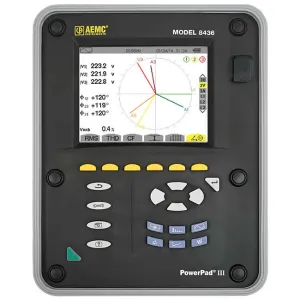 AEMC PowerPad III Model 8436 Power Quality Analyzers