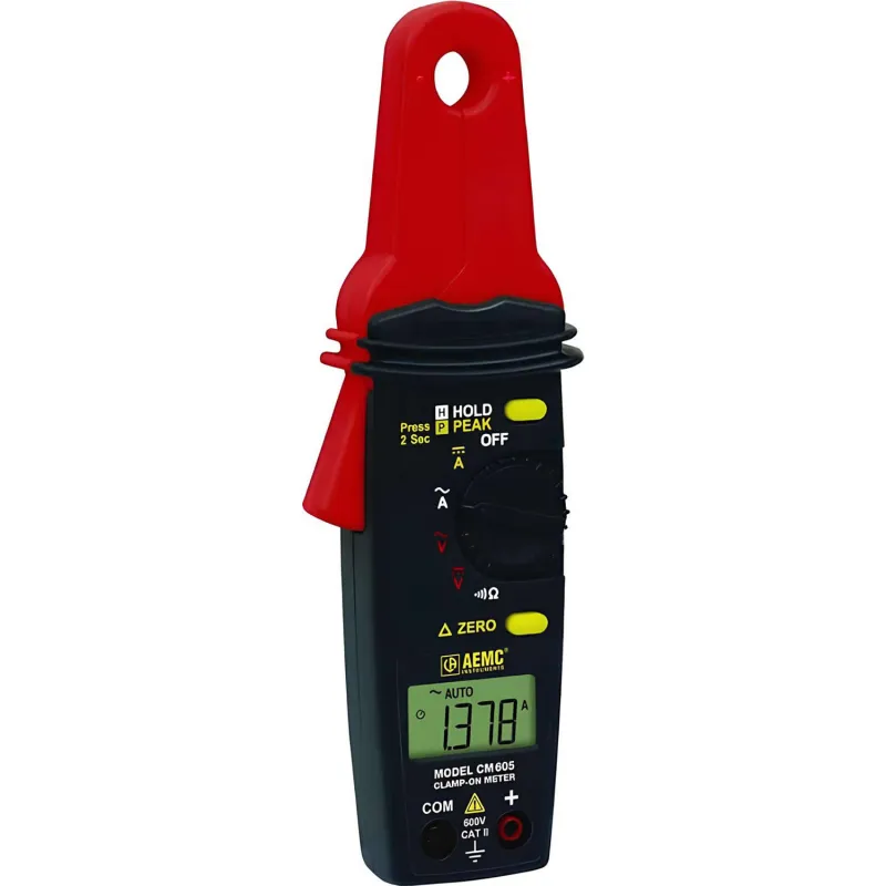 AEMC CM605 [7000.02) Alat Ukur Arus Rendah AC/DC Tipe Clamp-on, 100 A