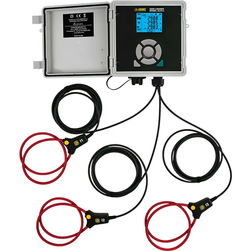 AEMC DL913 [2153.61] Perekam Data AC 4 Saluran Tahan Air dengan Pengukuran True-RMS, 300/3000 A, TRMS, Wi-Fi, dan Perangkat Lunak DataView