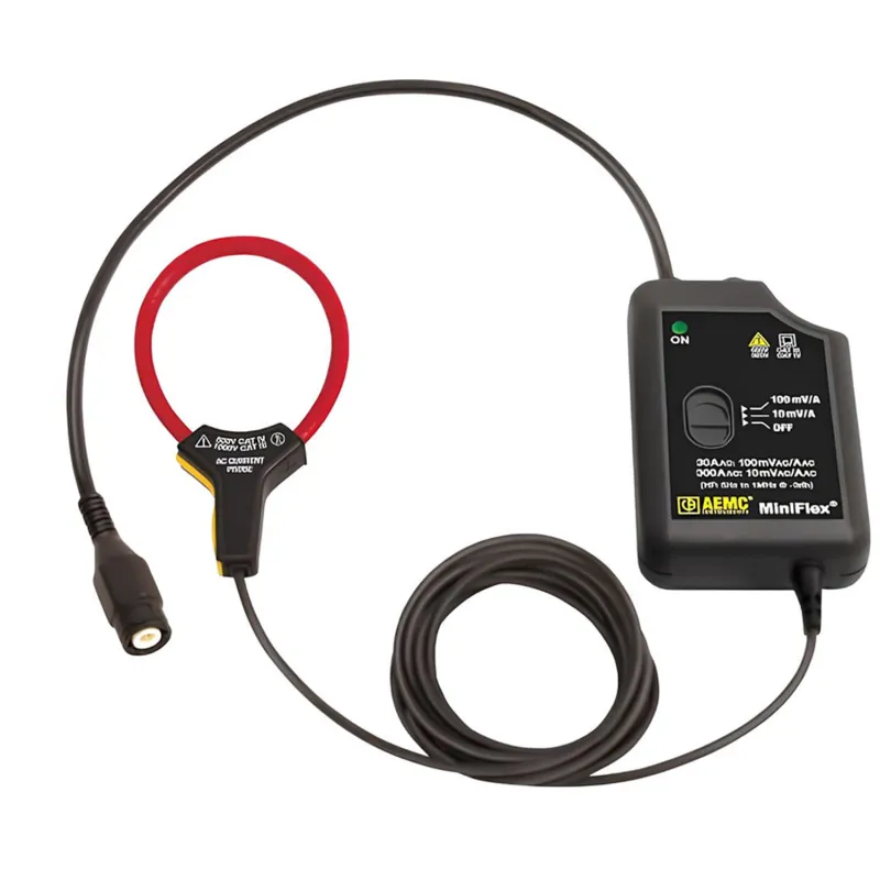 AEMC MF 300-10-2-10 HF [2126.84] HF MiniFlex 30/300A, 100mV/10mV/A High Frequency, 10 in., for BNC Oscilloscopes