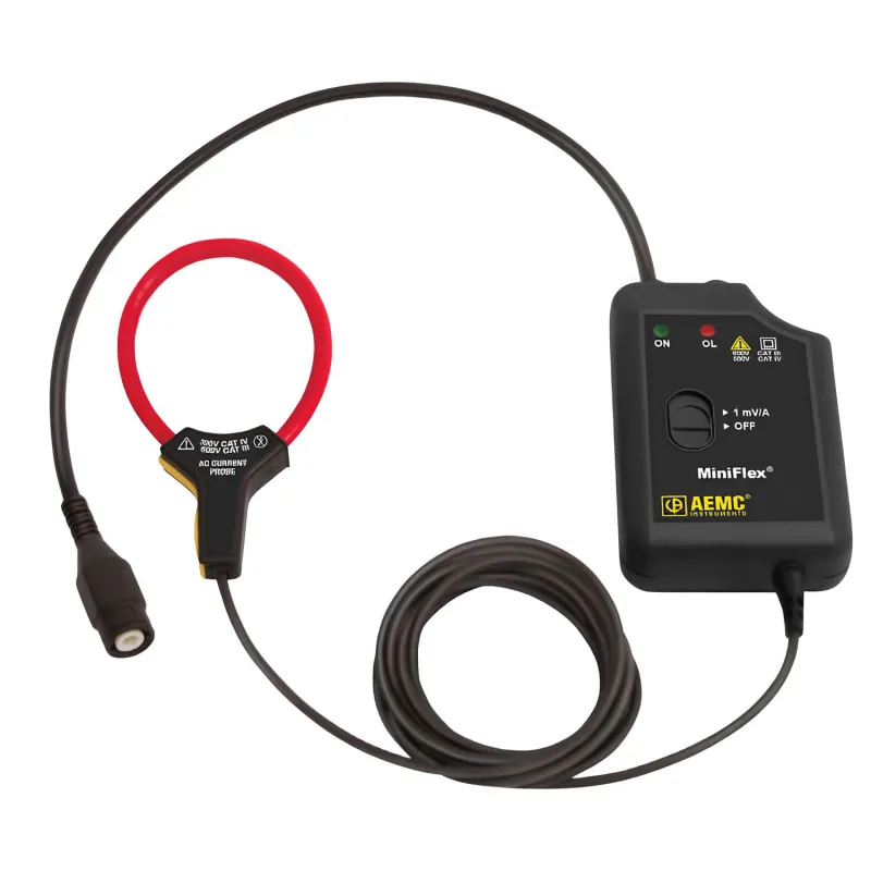 AEMC MF 3000-24-1-1 [2132.63] Probe Arus AC MiniFlex dengan Sensor Fleksibel 24 in., 3000 A, 1 mV/A, Keluaran BNC 10 ft.