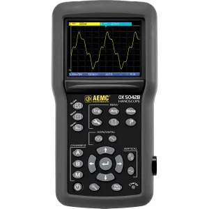 AEMC OX5042B [2150.21] Osiloskop Portabel Handscope 40 MHz, 2 Saluran, 50 MS/s dengan Multimeter Terintegrasi dan Penganalisis Harmonik Daya