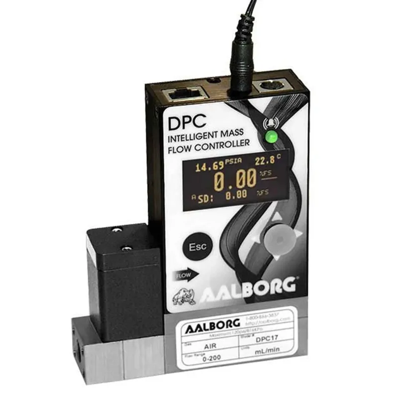 Aalborg DPC07 Mass Flow Controller, 0.5 to 50 sml/min