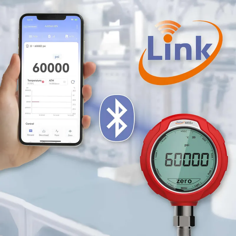 Additel ADT685-10-GP Digital Pressure Gauge with Gauge Pressure Type, 0.1% of Full Span Accuracy