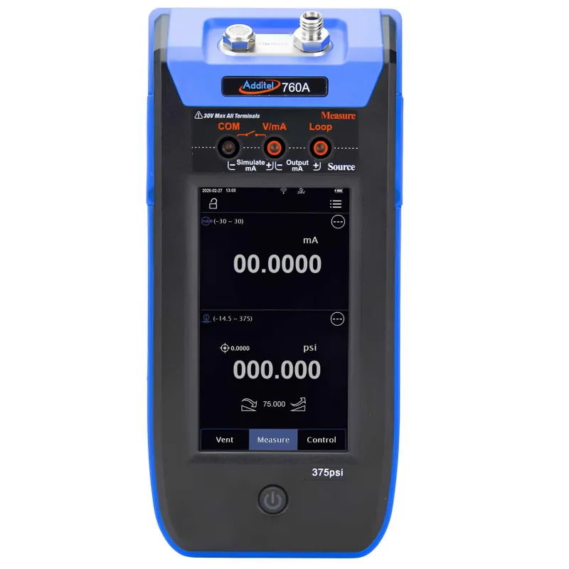 Additel ADT760A-LLP Kalibrator Tekanan Standar dengan Tekanan Diferensial dan Pengukur Tekanan, Maksimum ±30 inH₂O