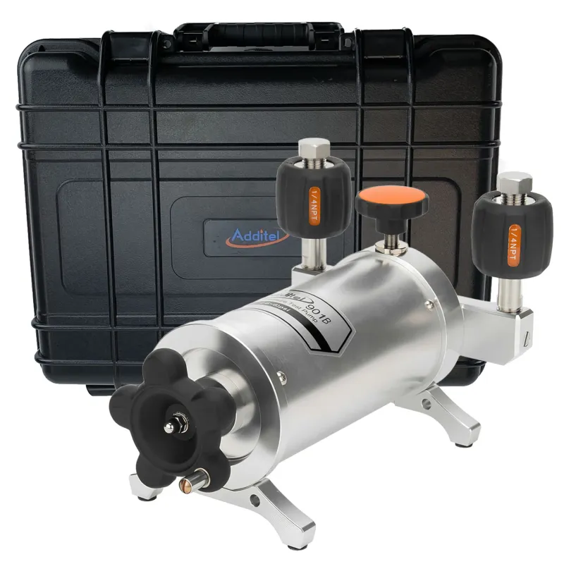 Additel 901B [ADT901B-N-SET] Pompa Uji Tekanan Rendah dengan Sambungan NPT 1/4 inci Betina dan Tas Pembawa, 6 psi (0,4 bar)