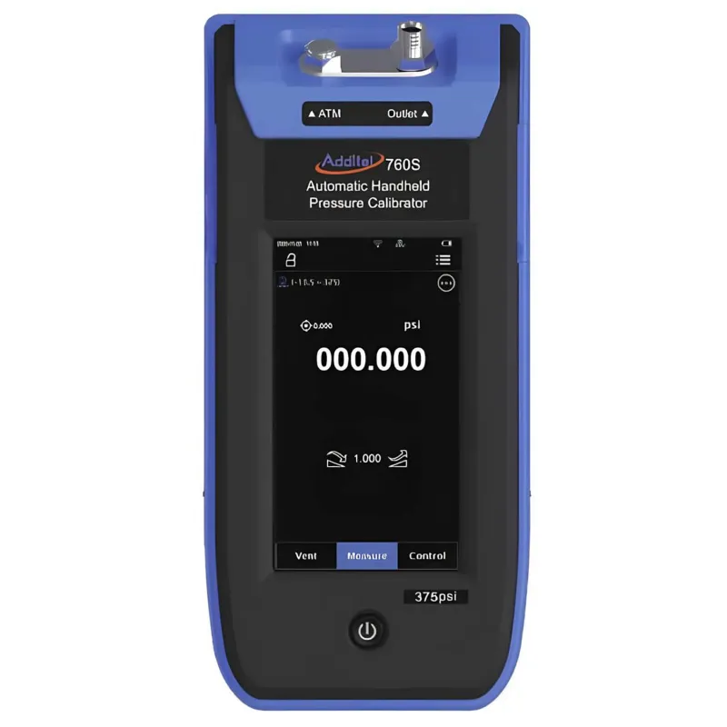 Additel ADT760S-MA Kalibrator Tekanan versi non-PC dengan Pengukur dan Skala Absolut, Maksimum 375 psig