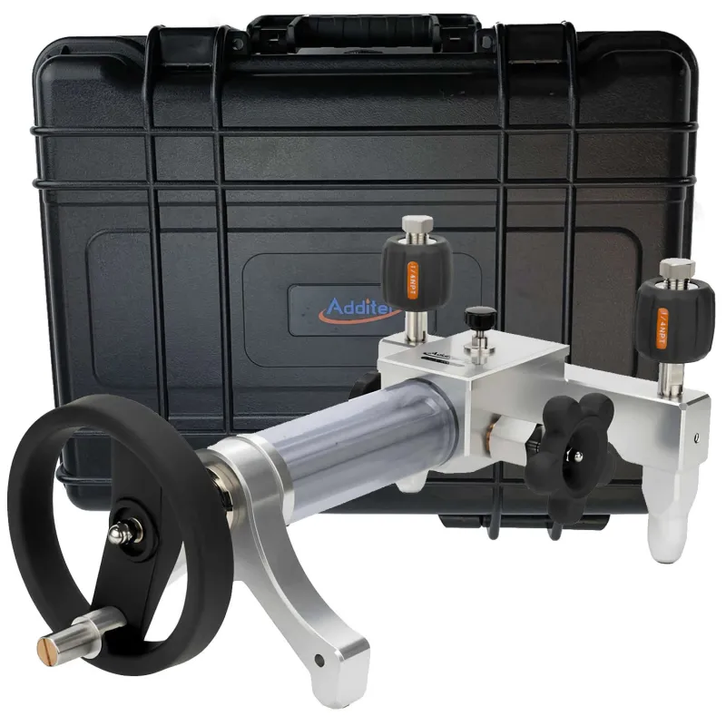 Additel 927 Pompa Uji Tekanan Hidraulik, -0,85 bar hingga 700 bar (-12,5 psi hingga 10.000 psi)